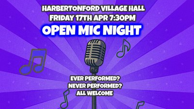 Harbertonford Village Hall Open Mic