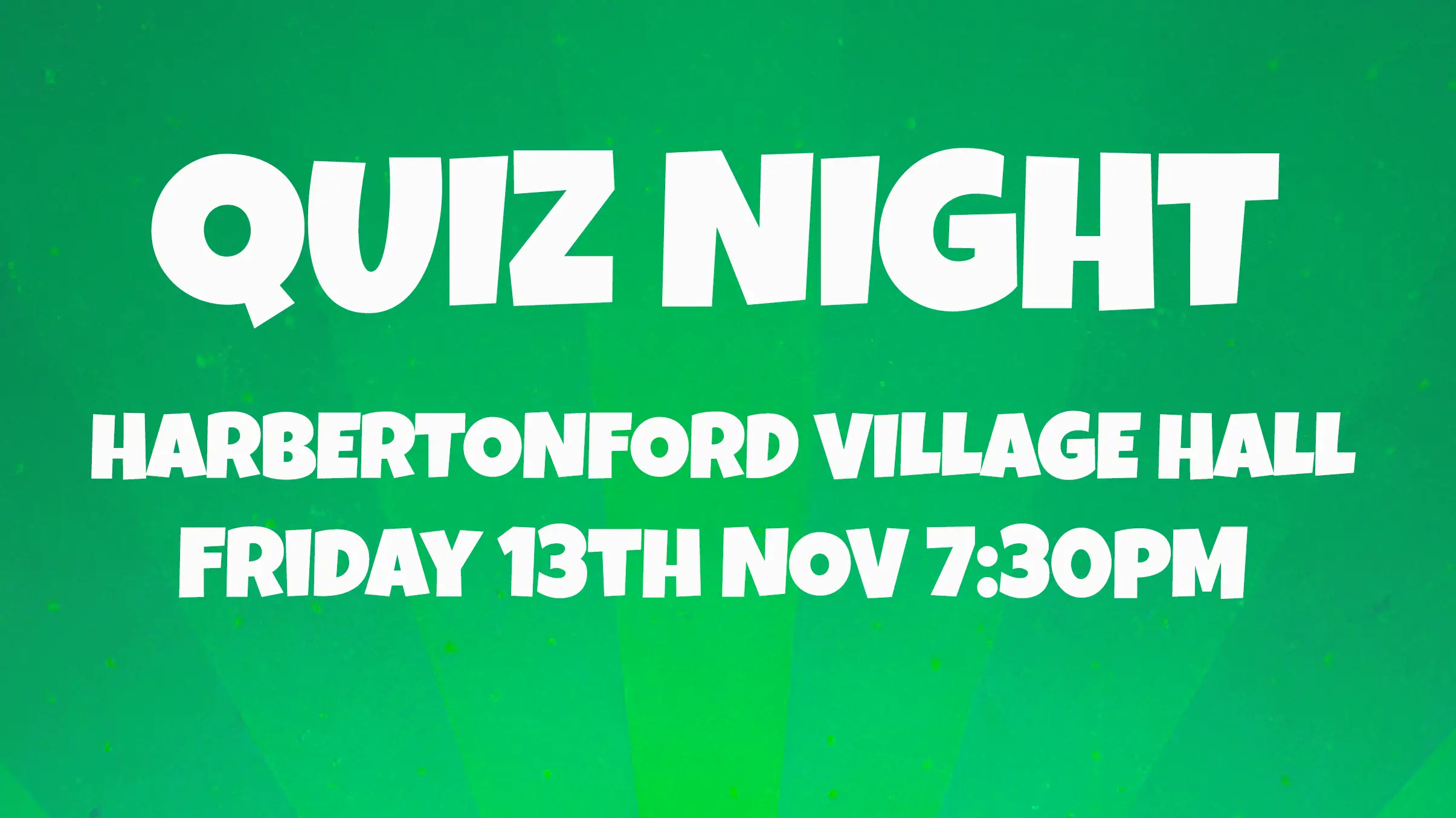 Quiz night harbertonford village hall